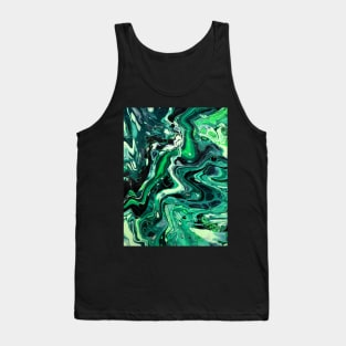 Going Nuclear - Abstract Acrylic Pour Painting Tank Top